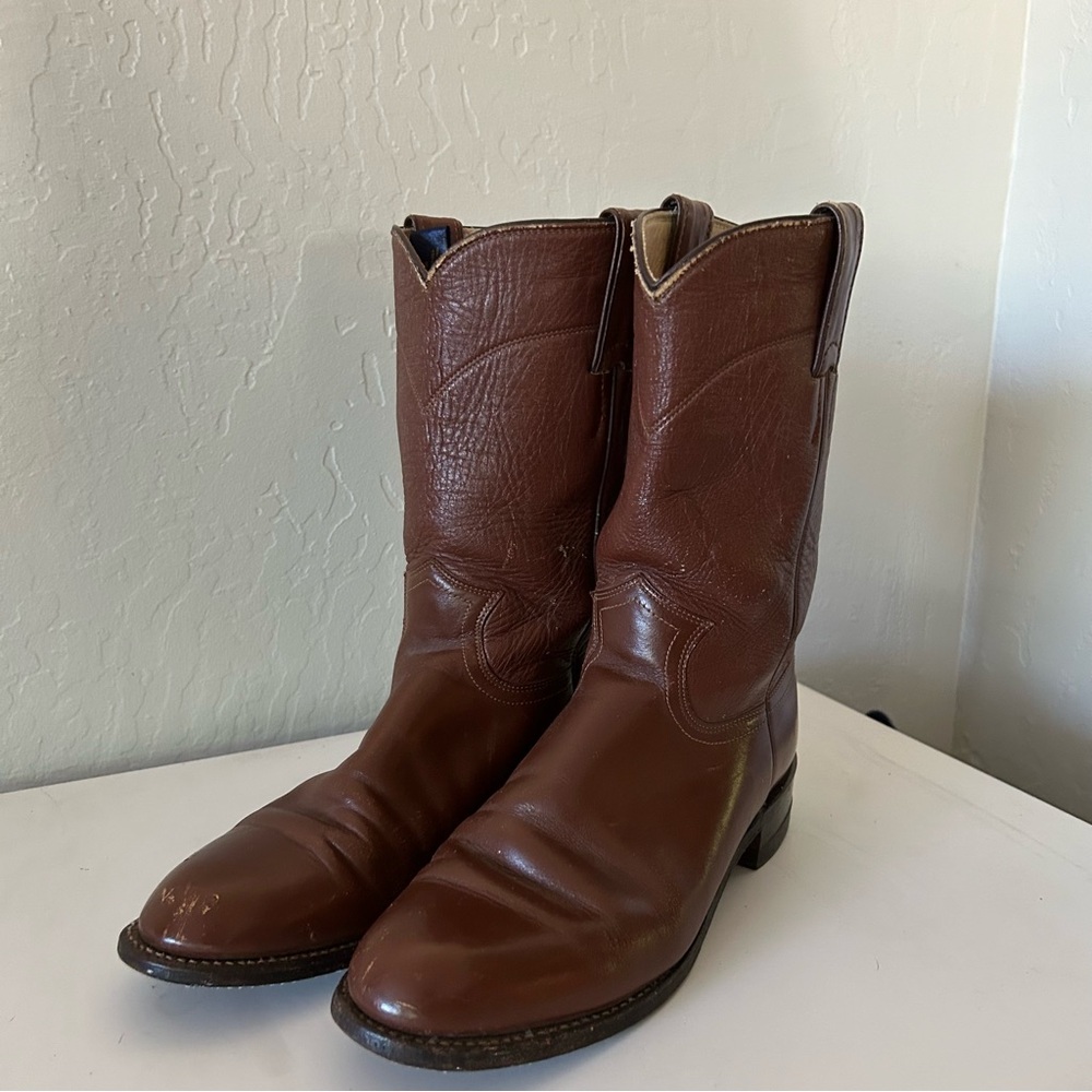 Vintage Brown Cowboy Boots
